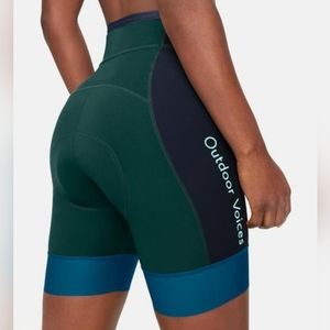 Rapha + Outdoor Voices High-Waisted Padded Shorts in Ponderosa Pine - Size L 